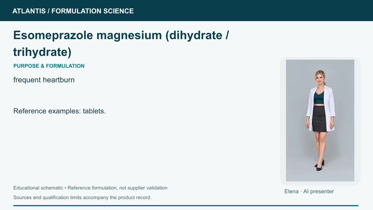 Esomeprazole magnesium (dihydrate / trihydrate) explainer preview